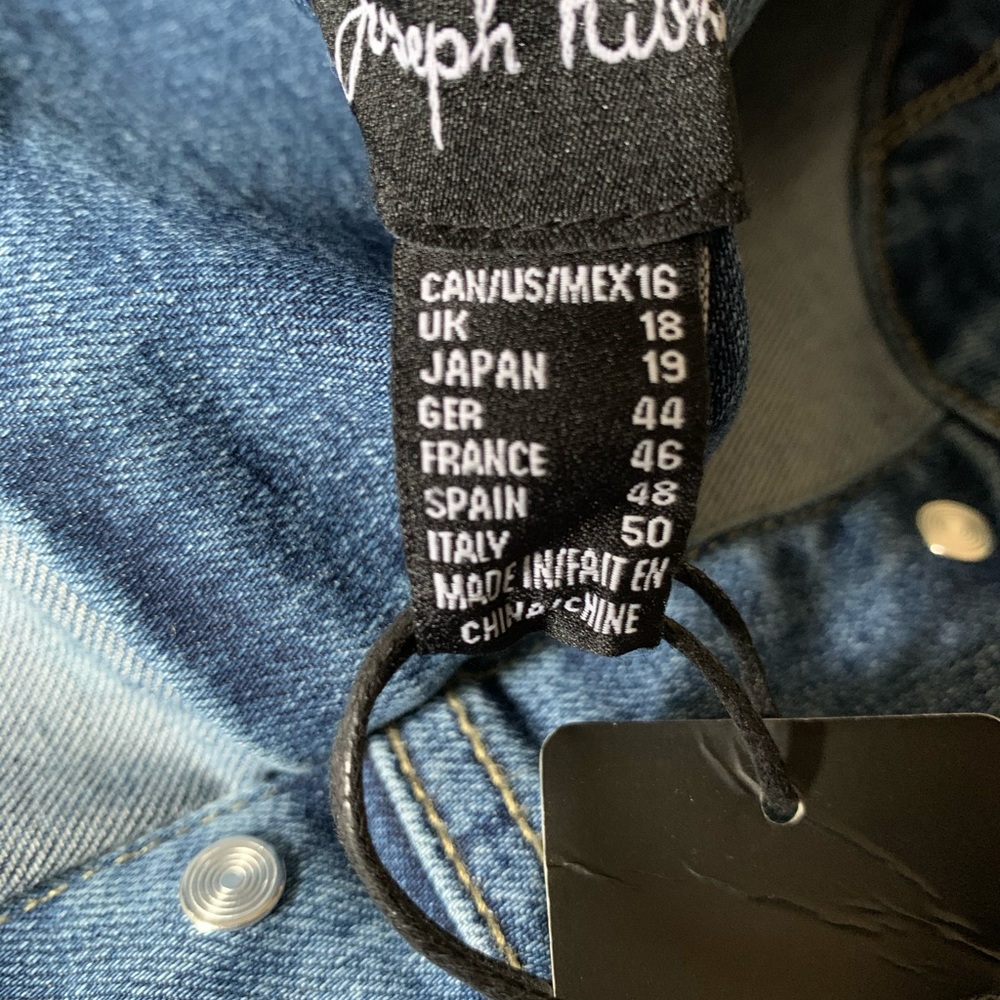 NEW Joseph Ribka Embroidered Jean Jacket - Picture 9 of 9